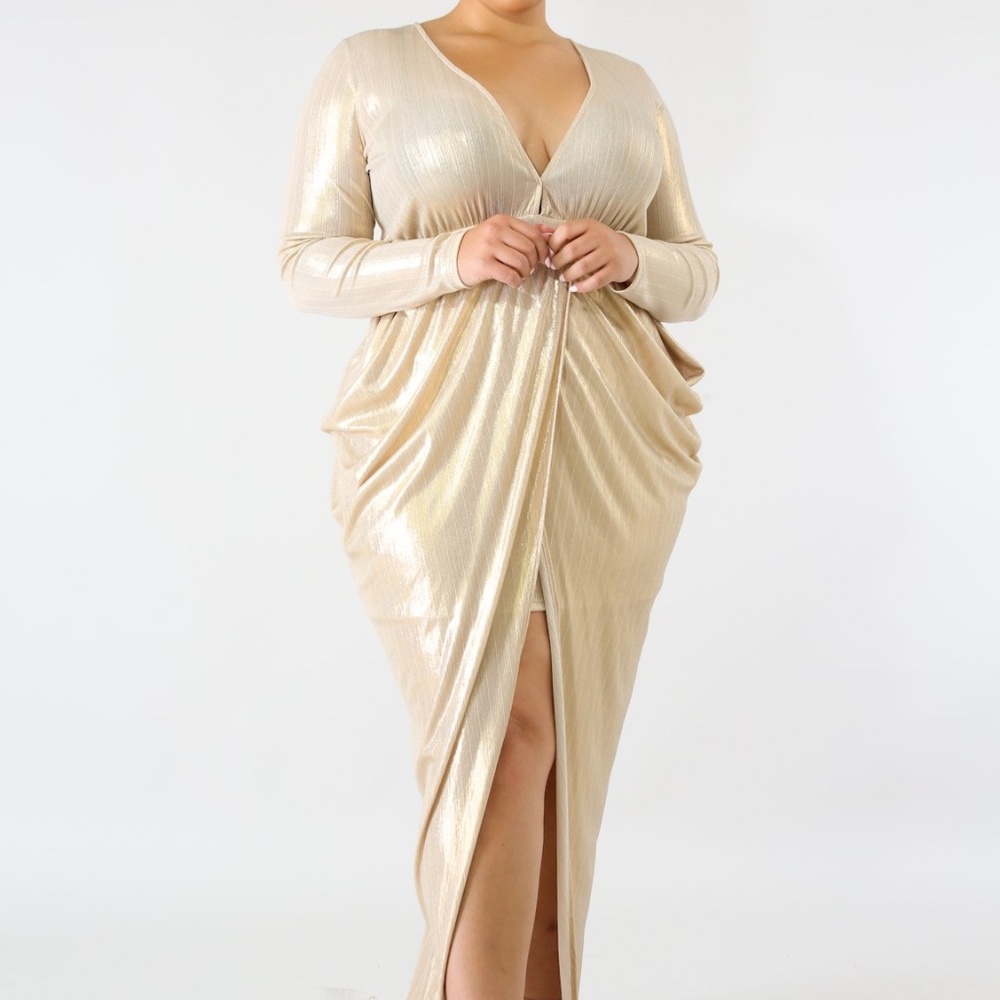 Golden Goddess Maxi Dress